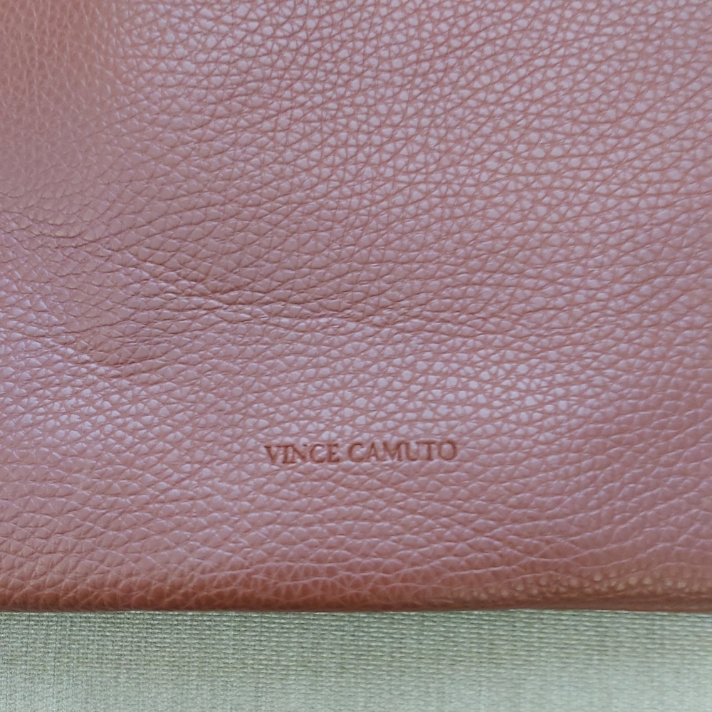 Vince Camuto brown vegan faux leather pleather tote bag - Picture 5 of 11